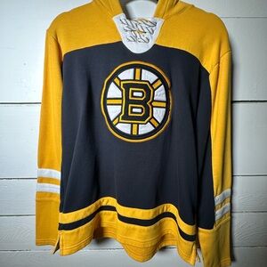 *Flawed NHL Black and Yellow Kids Hockey Hoodie